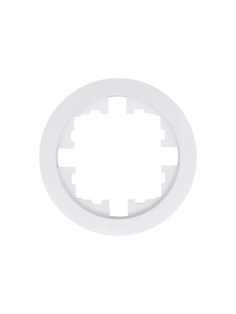 Рамка 1-м OSEN горизонт. круглая бел. LEZARD 744-0200-146