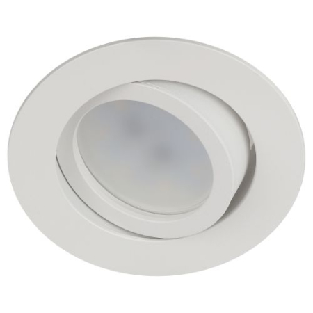 Светильник встраиваемый алюм. KL86 WH MR16/GU5.3 бел. Эра Б0054350