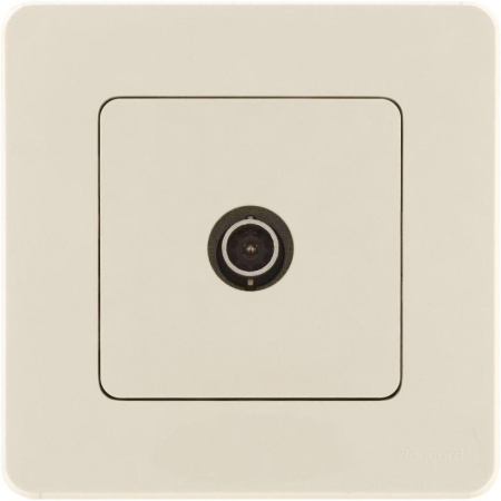 Розетка телевизионная TV Inspiria 2дБ 0-2400мГц с топологией "звезда" механизм сл. кость IEK 673851