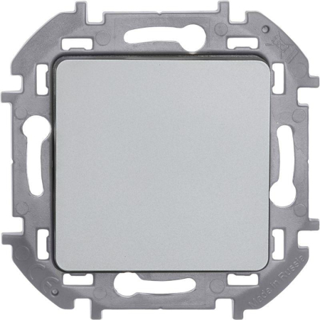 Выключатель 1-кл. Inspiria 10А IP20 250В 10AX механизм алюм. IEK 673602