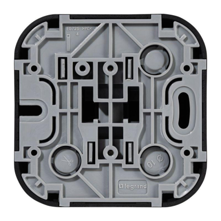 Выключатель 1-кл. ОП Quteo 10А IP20 10AX черн. матов. IEK 782471