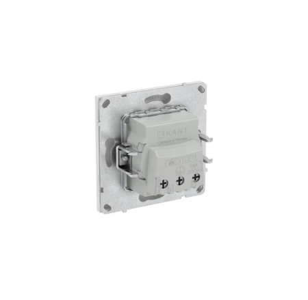 Розетка силовая KANT 2P+E защ. шторки бел. песок DKC 7010003