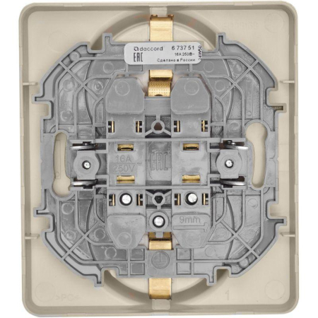 Розетка Inspiria 16А 250В 2х2P+E немецк. стандарт сл. кость IEK 673751