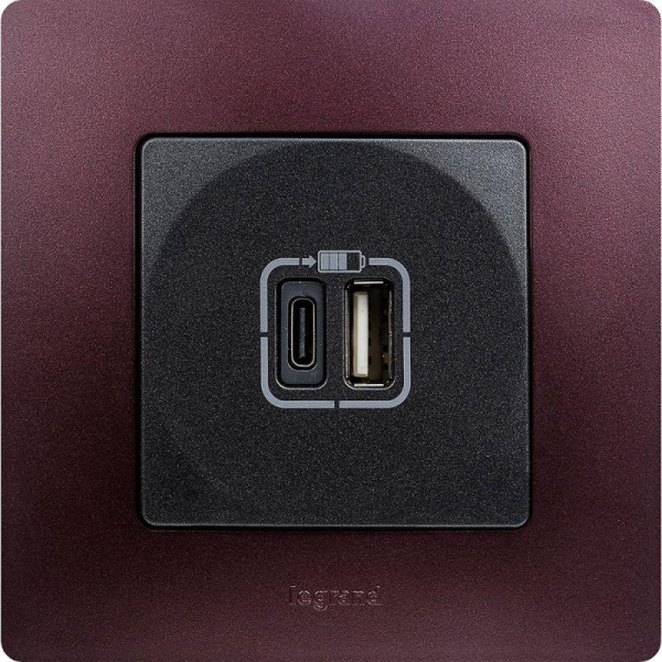 Рамка 1-м Etika сливовый IEK 672561