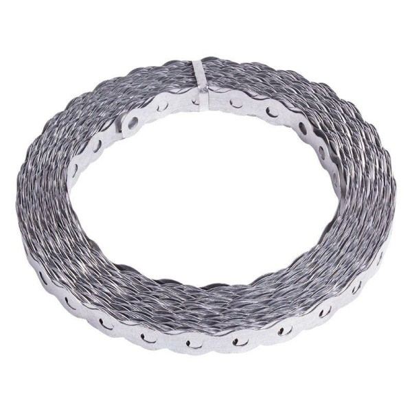 Лента монтажная перфорир. 12х0.55мм волна полоса оцинк. (уп.25м) Rexant 07-7212-4