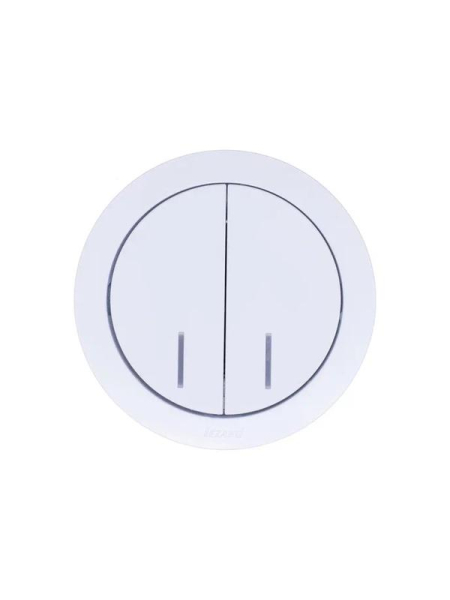 Выключатель 2-кл. СП OSEN 10А IP20 с подсветкой механизм бел. LEZARD 743-0288-112