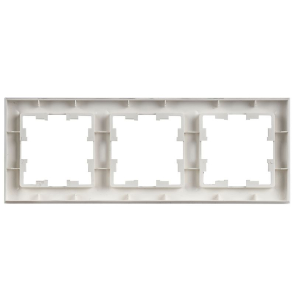 Рамка 3-м BRITE РУ-3-БрАБ арктич. бел. IEK BR-M32-K91