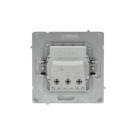Розетка силовая KANT 2P+E без шторки бел. магнолия DKC 7000033