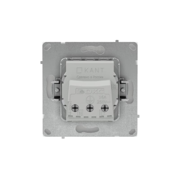 Розетка силовая KANT 2P+E без шторки бел. магнолия DKC 7000033