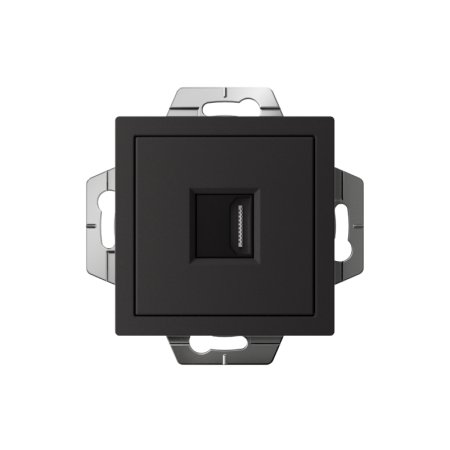 Розетка HDMI AtlasDesign механизм карбон SE ATN001080