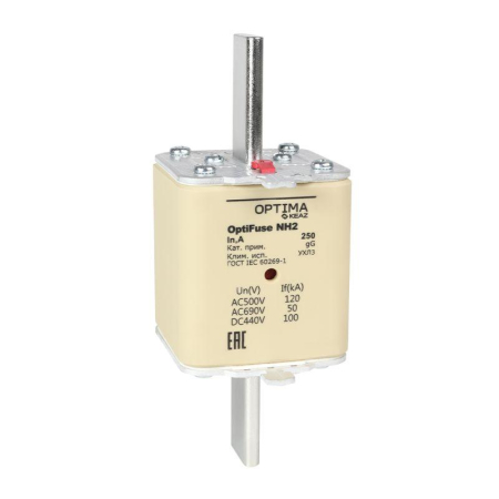 Вставка плавкая OptiFuse NH2-200-gG-УХЛ3 КЭАЗ 374952
