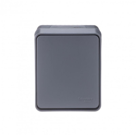 Переключатель проходной 1-кл. ОП AtlasDesign PROFI IP54 10AX антрацит SE ATN544061