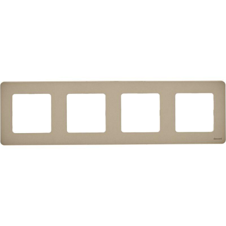 Рамка 4-м Inspiria шампань IEK 673968