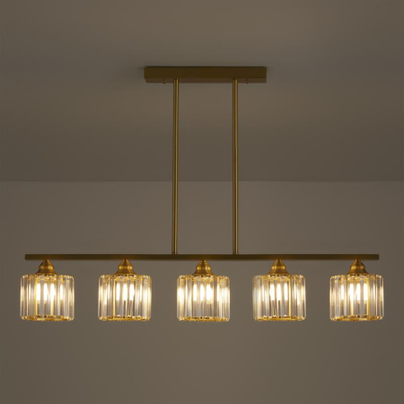 Люстра Ferrera 200Вт E27х5 IP20 Freya FR5474PL-05G