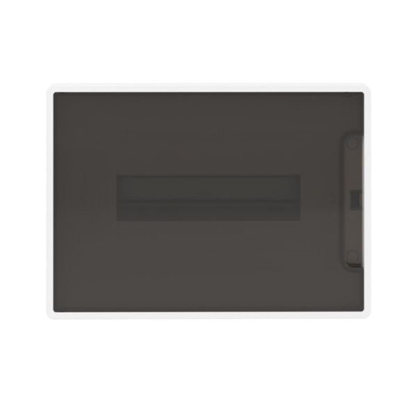 Щиток встраиваемый Фрейм (FRAME) 12мод с тонированной дверцей с 2 шинами PEN на 6 и 8 отверст. бел. DKC F12B1WD