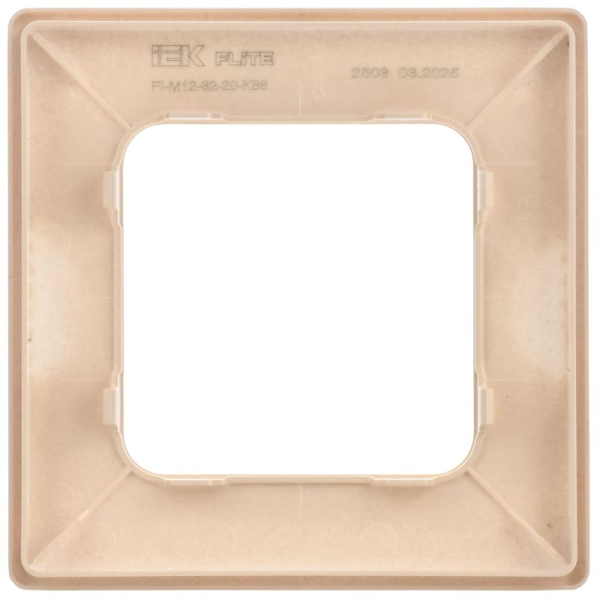Рамка 1-м СП FLITE РУ-1-К-ФлЛ льняной IEK FI-M12-32-20-K88