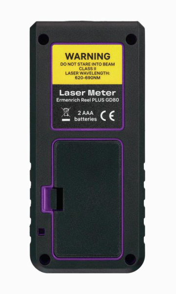 Рулетка лазерная Reel PLUS GD80 фиолет. Ermenrich 85315