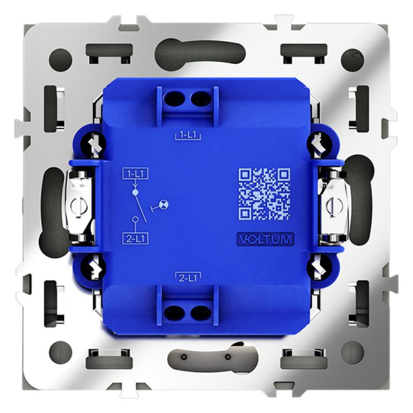 Выключатель 1-кл СП S70 10А с подсветкой механизм титан Voltum VLS010206