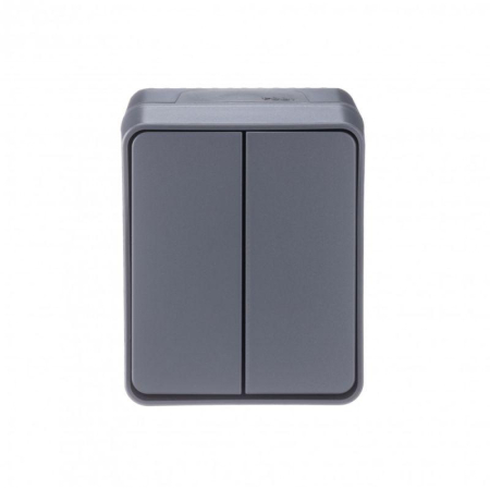Выключатель 2-кл. ОП AtlasDesign PROFI IP54 10AX антрацит SE ATN544051