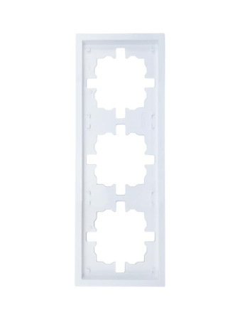 Рамка 3-мест. горизонт. ZIMA бел. LEZARD 704-0200-148