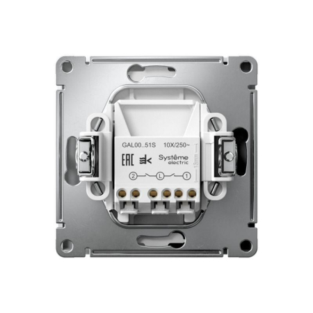 Выключатель 2-кл. ArtGallery 10AX быстрозажим. клем. механизм лотос SE GAL001351S