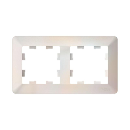 Рамка 2-м AtlasDesign Air жемчуж./дым. бел. SE ATN220402