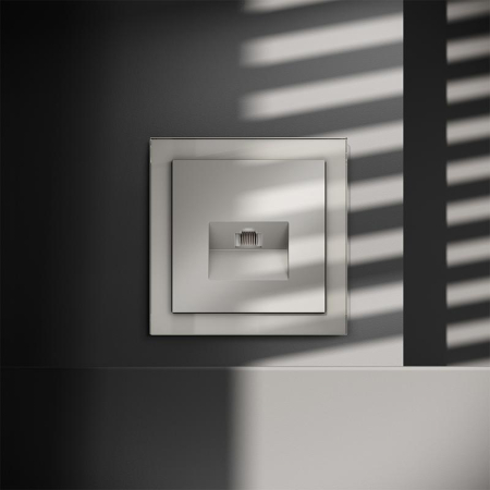 Розетка компьютерная 1-м СП S70 RJ45 кат.6 механизм кашемир Voltum VLS060103