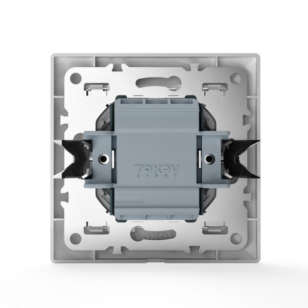 Выключатель 2-кл. СП AVA 10А IP20 в сборе бел. TOKOV ELECTRIC TKL-AV-V2F-C01
