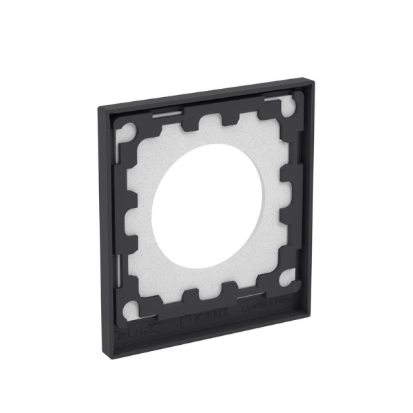 Рамка 1-м KANT IP44 черн. уголь DKC 7012942