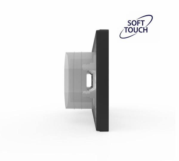 Рамка 2-м Pixel IP44 карбон TOKOV ELECTRIC TKE-PX-RM2-C14-IP44