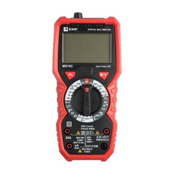 Мультиметр цифровой MS18C Professional EKF In-180701-pm18C