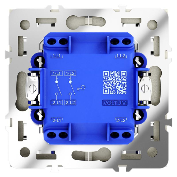 Выключатель 2-кл. СП S70 10А механизм шелк Voltum VLS020104