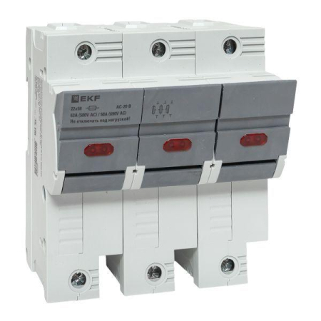 Предохранитель-разъединитель DF 22х58 3п (тип ПВЦ) EKF df223-e