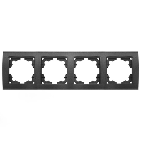 Рамка 4-м Бриллиант горизонт. графит Universal 7947502-Gr