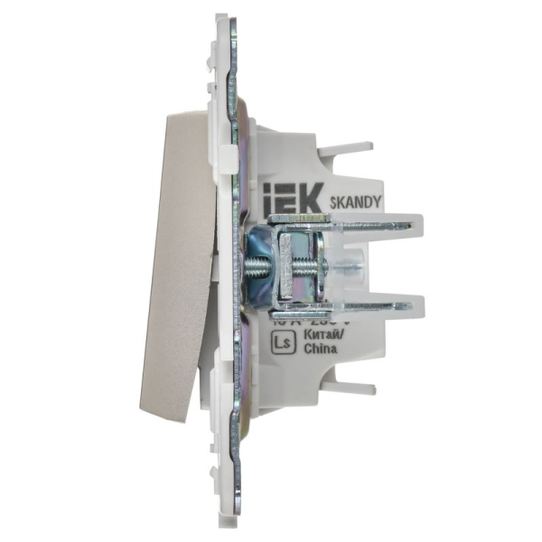 Выключатель 2-кл. SKANDY 10А SK-V04Sh шампань IEK SK-V20-0-10-K37