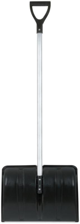 Лопата для уборки снега "Снеговик" 500х375х1355мм алюм. черенок; пластик. 68104