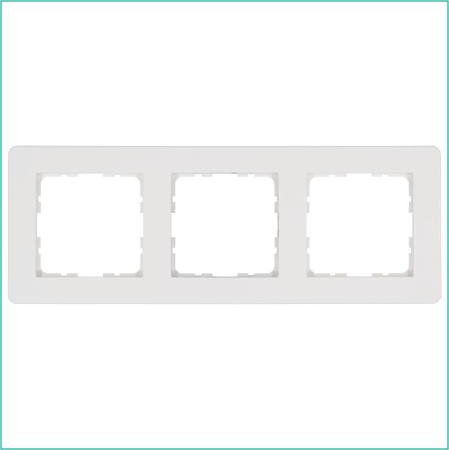 Рамка 3-м G-Flex бел. глянцевый Jasmart G1103W