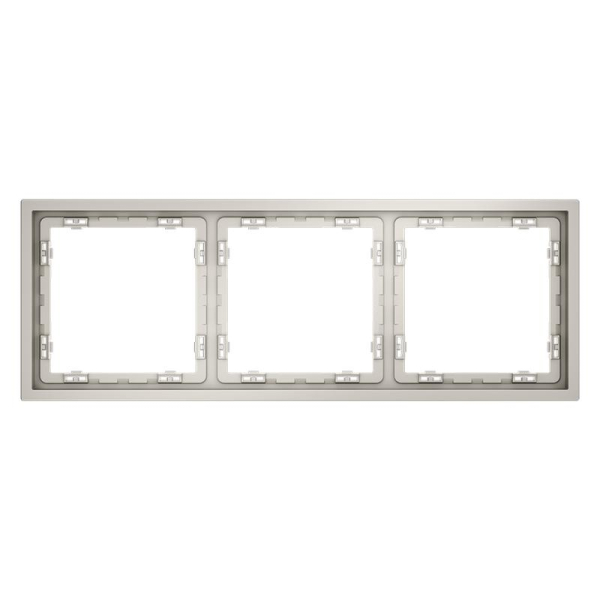 Рамка 3-м S70 пластик. кашемир Voltum VLS100303