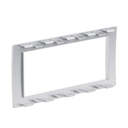 Рамка 4мод. универс. под Brava/VIVA/45х45 сер. металлик DKC F00013G