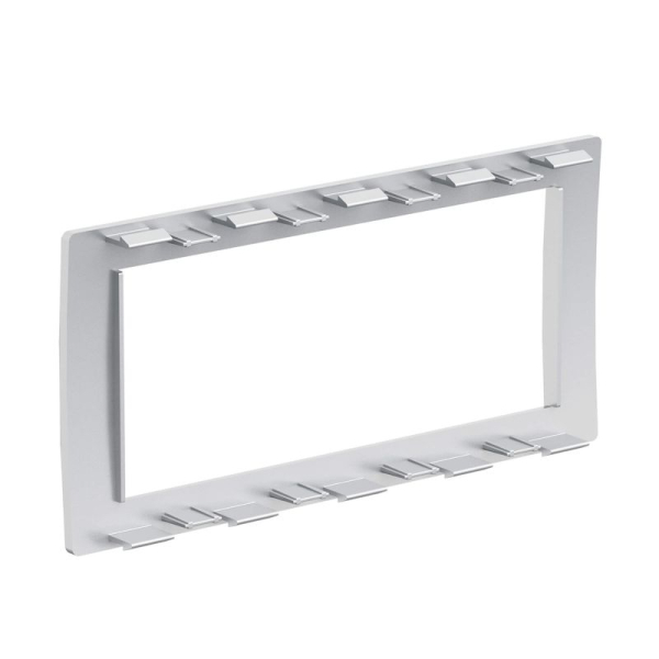 Рамка 4мод. универс. под Brava/VIVA/45х45 сер. металлик DKC F00013G