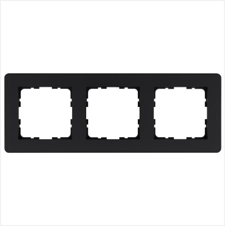 Рамка 3-м G-Flex черн. матов. soft touch Jasmart G1103PB