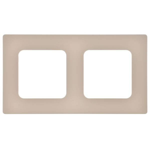 Рамка 2-м СП FLITE РУ-2-К-ФлЛ льняной IEK FI-M22-32-20-K88