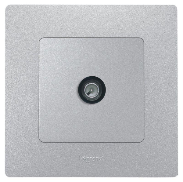 Розетка телевизионная оконечная TV СП Etika 5дБ 5-862МГц механизм алюм. IEK 672465