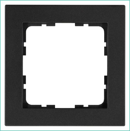 Рамка 1-м G-Classic антрацит Jasmart G1001B