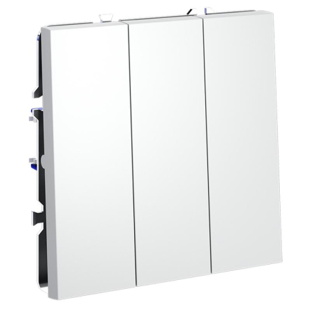 Выключатель 3-кл. СП S70 10А механизм бел. матов. Voltum VLS030102