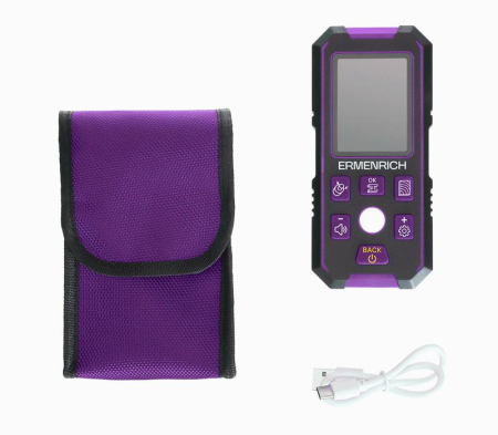 Детектор скрытой проводки Ping SM70 фиолет. Ermenrich 83841