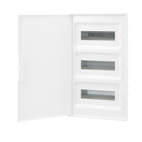 Щиток встраиваемый Фрейм (FRAME) 36мод. с бел. дверцей с 4 шинами PEN (2шт на 8 отверст. и 2шт на 10 отверст.) бел. DKC F36B1WW