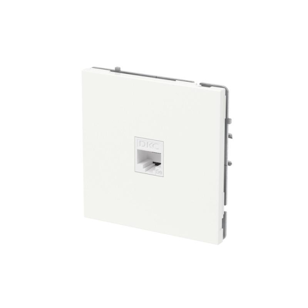 Розетка компьютерная 1-м KANT RJ45 кат.5E без шторки бел. песок DKC 7010663