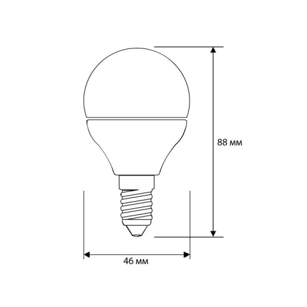 Лампа светодиодная LED8-G45/830/E14 8Вт шар 3000К тепл. бел. E14 720лм 170-265В Camelion 12391