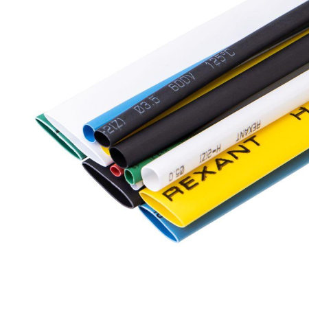 Набор трубок термоусадочных №3 MULTICOLOR ТУТ нг (уп.13шт по10см) Rexant 29-0103